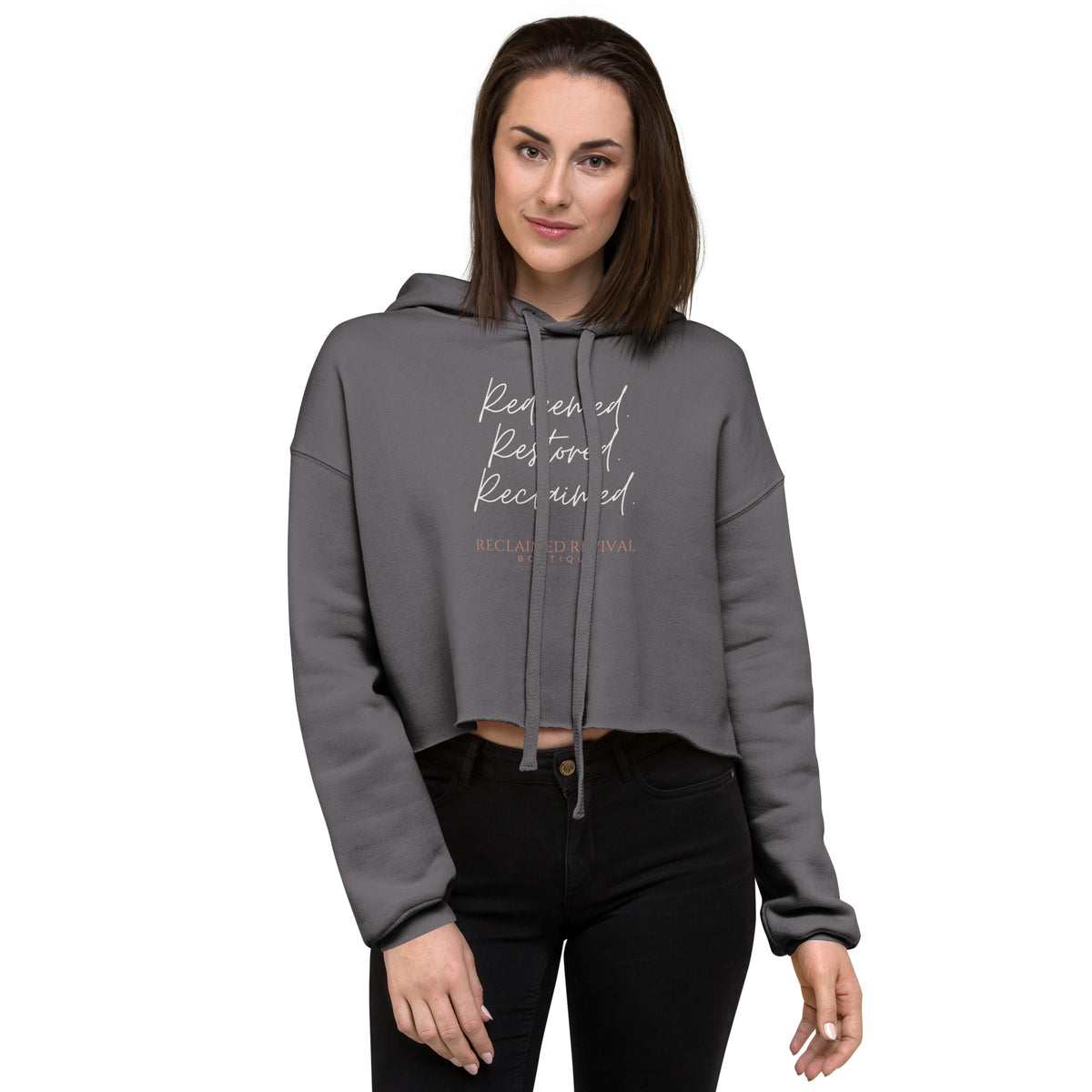 Reclaimed Crop Hoodie